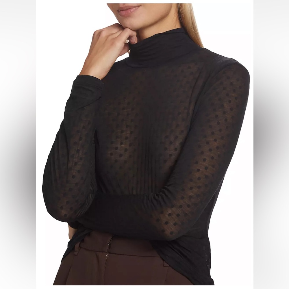 Rag & Bone sheer dot turtleneck NWT size L